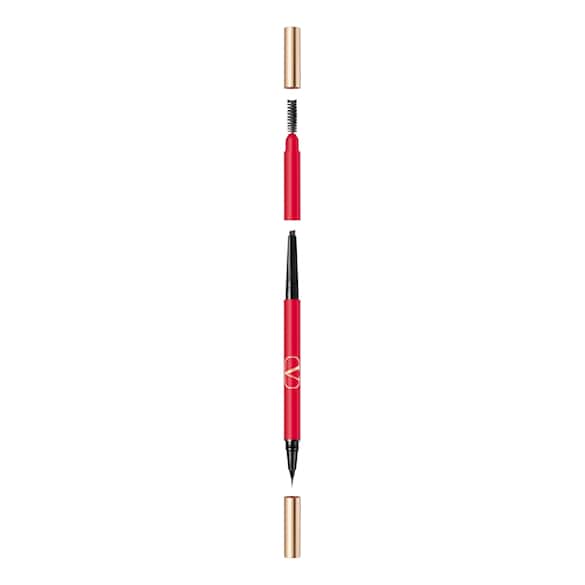 Brow Trio - Stilou cu trei varfuri pentru sprancene - Liner, creion si perie, VALENTINO MAKE UP